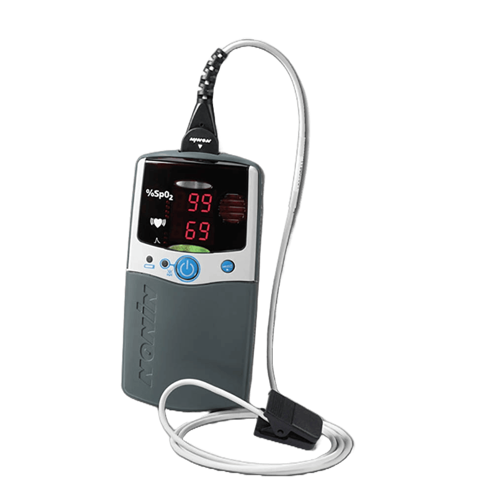 Nonin 2500 Professional Oximeter Handheld with Sensor Gray