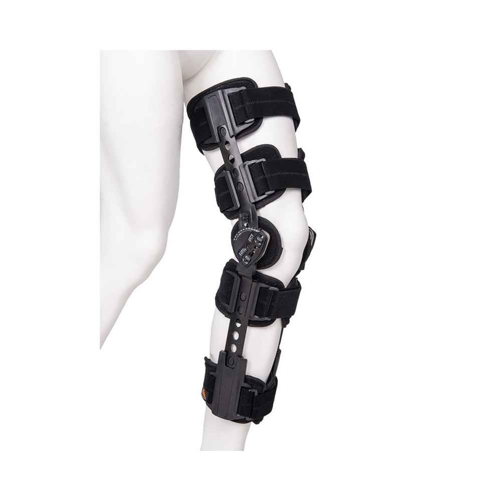 Telescopic femoral splint functional with goniometer