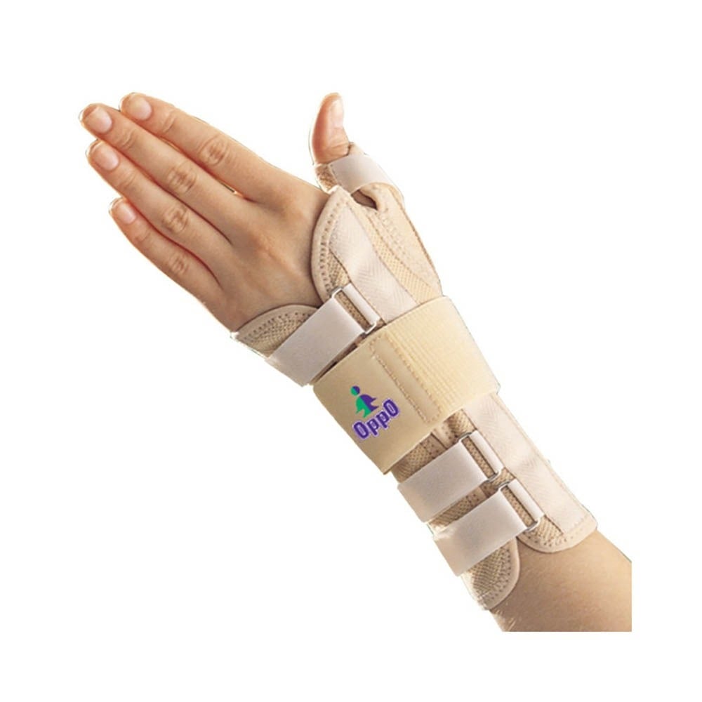 Oppo 3182 Adjustable Left Side Wrist Brace with Thumb in Beige Color