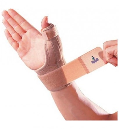 Oppo 1289 Wrist Splint with Neoprene Thumb in Beige Color