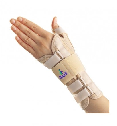 Oppo 3182 Adjustable Left Side Wrist Brace with Thumb in Beige Color