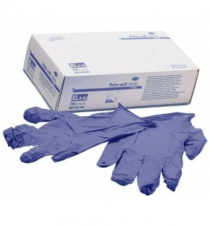 Hartmann Peha-Soft Fino Powder Free Nitrile Gloves in Blue Color 150pcs